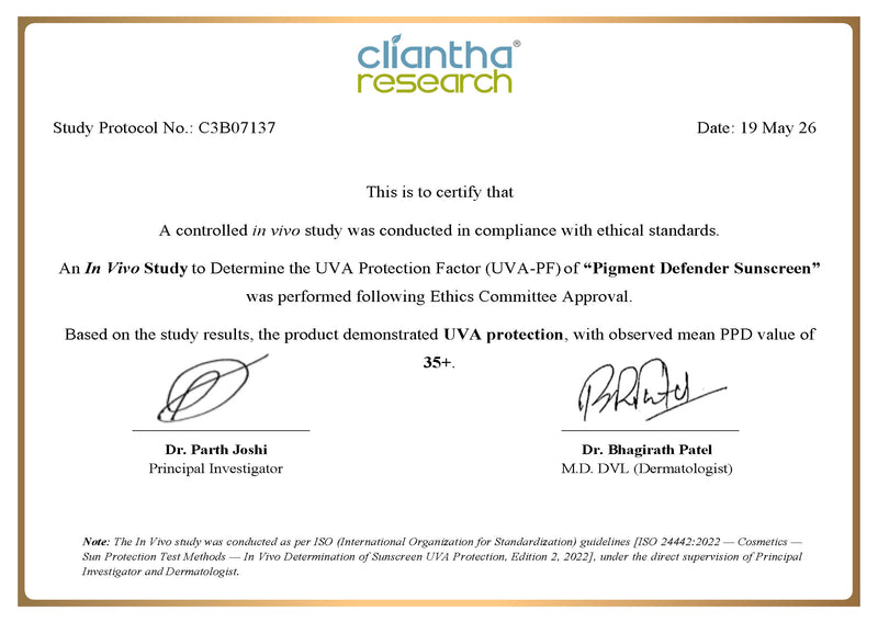 Certification document