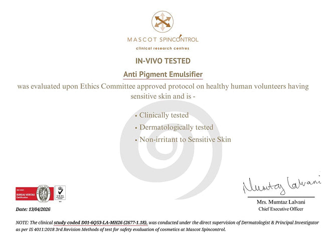 Certification document